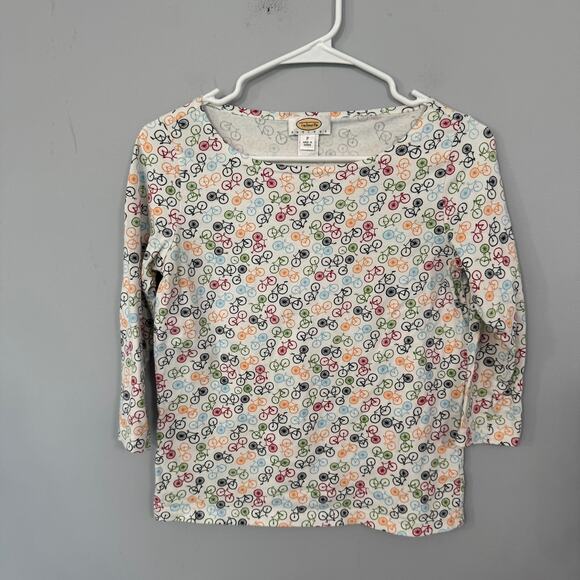 LOT of 2 Talbots Long & 3/4 Sleeve Tee Shirts Women's Size Small Petite Peacock - Picture 5 of 9